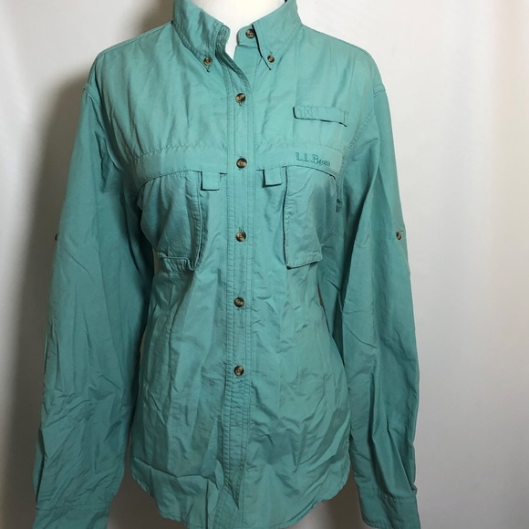 L.L. Bean Tops - L.L. Bean L Large Woman's Shirt Button Down
